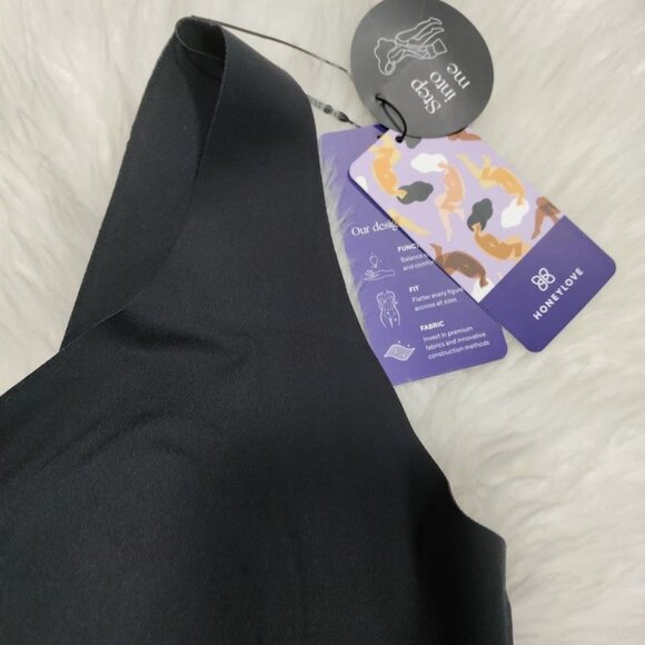 Honeylove Black Sculptwear Bodysuit With Mesh Panels & Supportive Cups Size 2X - Picture 7 of 11